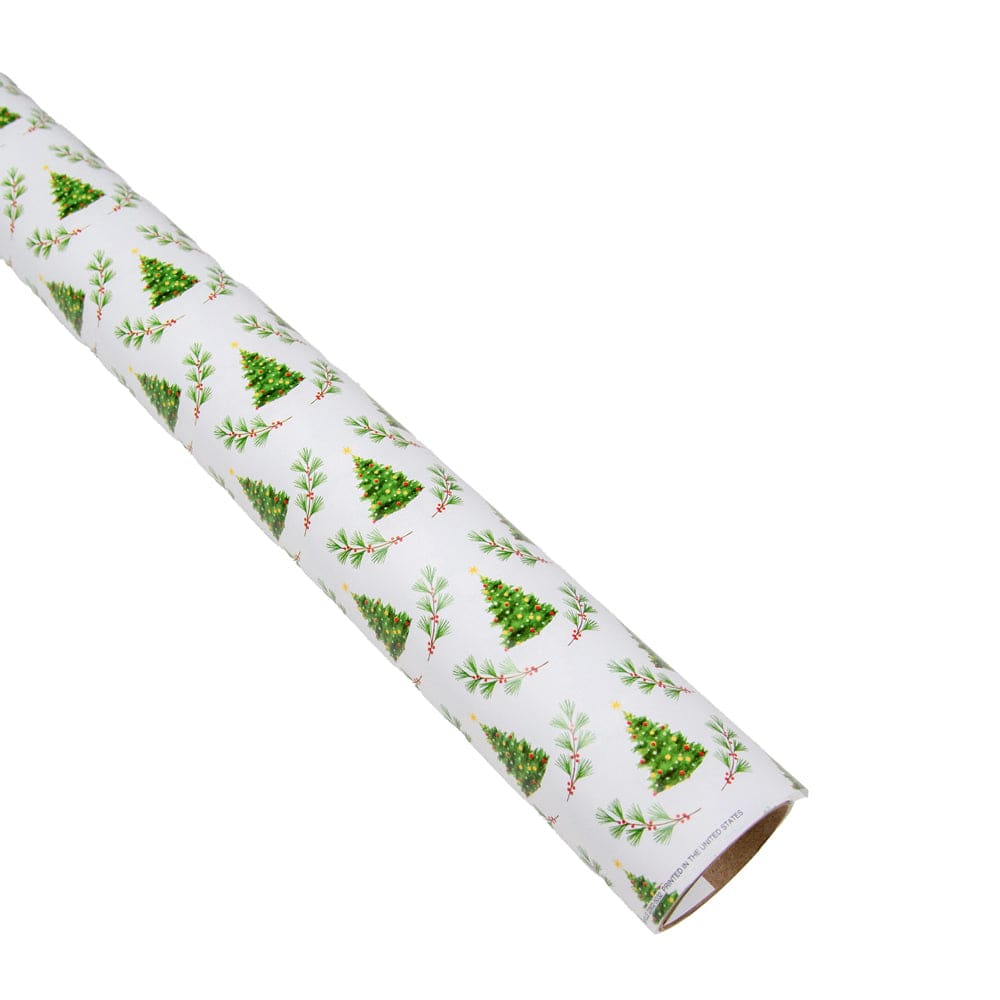 Little Christmas Trees Gift Wrap - One 30" X 8' Roll