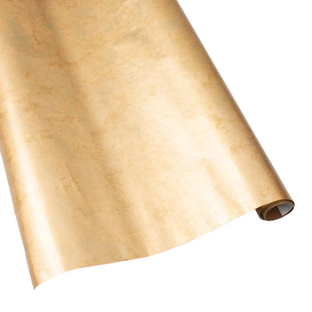 Antique Gold Foil Gift Wrapping Paper - 30" x 6' Roll