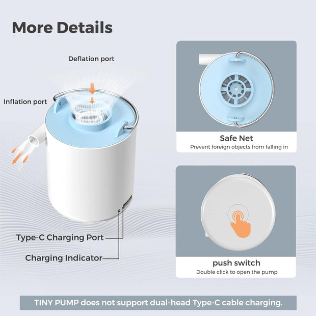Ultra-mini portable air pump