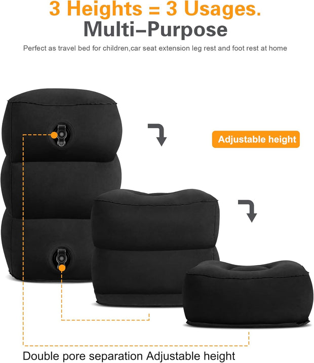 Portable Inflatable Travel Footrest