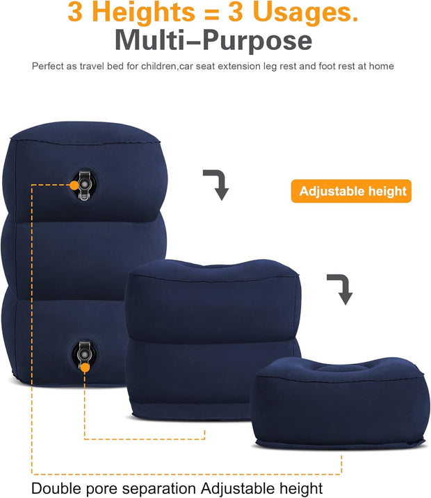 Portable Inflatable Travel Footrest