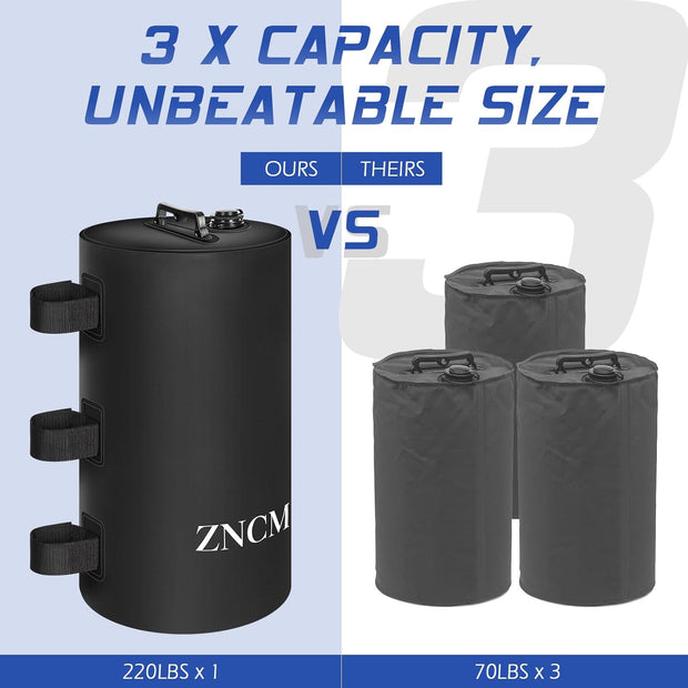 [Wind-resistant giant] Camping water-filled weight bag - thickened and leak-proof, foldable to replace sandbags, universal for tents and canopies