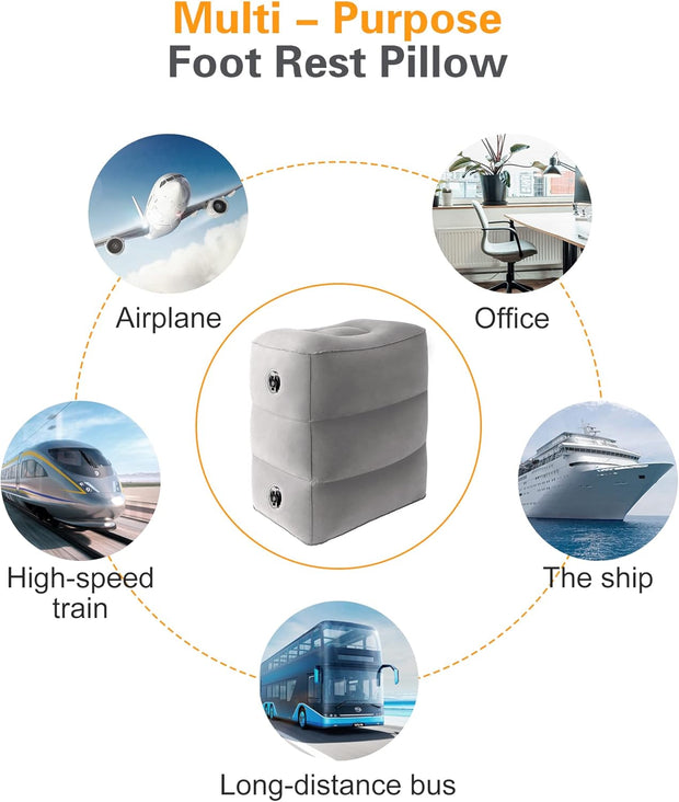 Portable Inflatable Travel Footrest