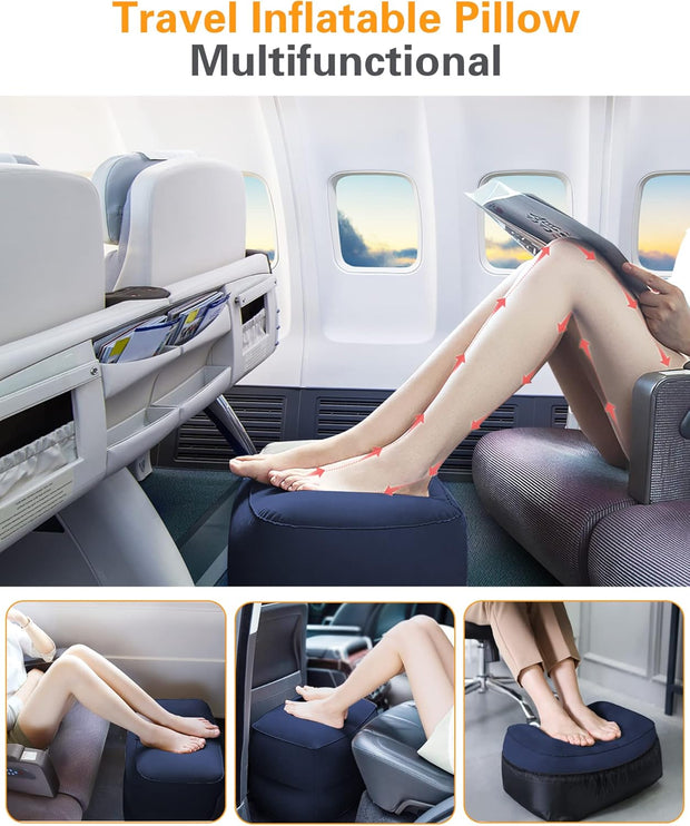 Portable Inflatable Travel Footrest