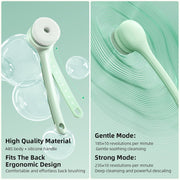 🛁 Electric Body Brush｜Waterproof, Dual-Handle, 3 Heads