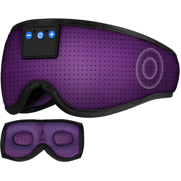 Sleep Headphones – Bluetooth 5.4 Eye Mask with HD Stereo for Side Sleepers