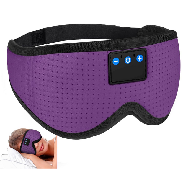Sleep Headphones – Bluetooth 5.4 Eye Mask with HD Stereo for Side Sleepers