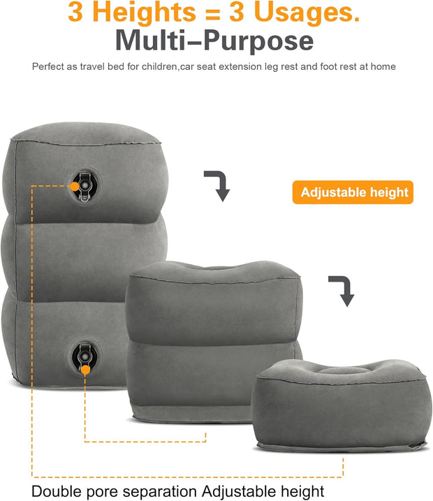 Portable Inflatable Travel Footrest