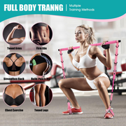 Pilates Bar Kit with Resistance Bands – Full-Body Workout Anywhere