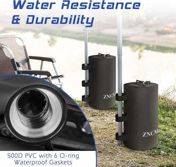[Wind-resistant giant] Camping water-filled weight bag - thickened and leak-proof, foldable to replace sandbags, universal for tents and canopies