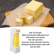 Butter Cutter, One Click Butter Cutter, Butter Dispenser, Cheese Separator with Stainless Steel Blade for Making Bread, Cakes, Biscuits