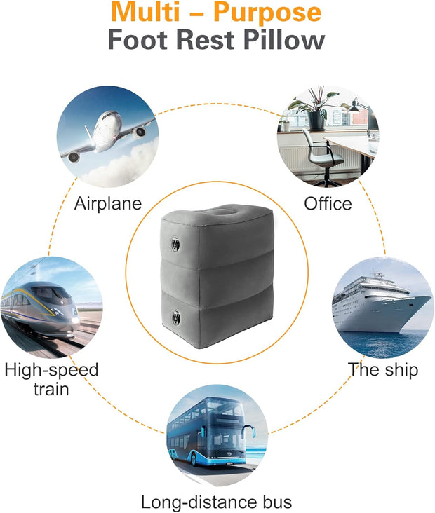 Portable Inflatable Travel Footrest