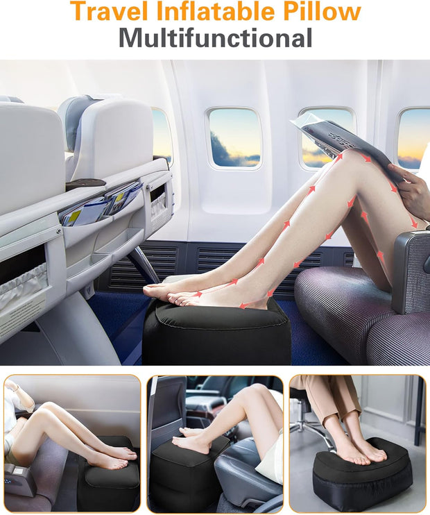Portable Inflatable Travel Footrest