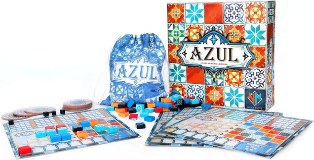Asmodee | Azul | UNbox Now | Awarded Golden Ace | Board Game for Kids from 8 Years | French Version | Tile & Mosaic Strategy Game | 2 to 4 Players | 45min | Plan B Games