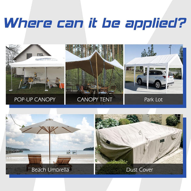 [Wind-resistant giant] Camping water-filled weight bag - thickened and leak-proof, foldable to replace sandbags, universal for tents and canopies