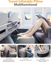 Portable Inflatable Travel Footrest