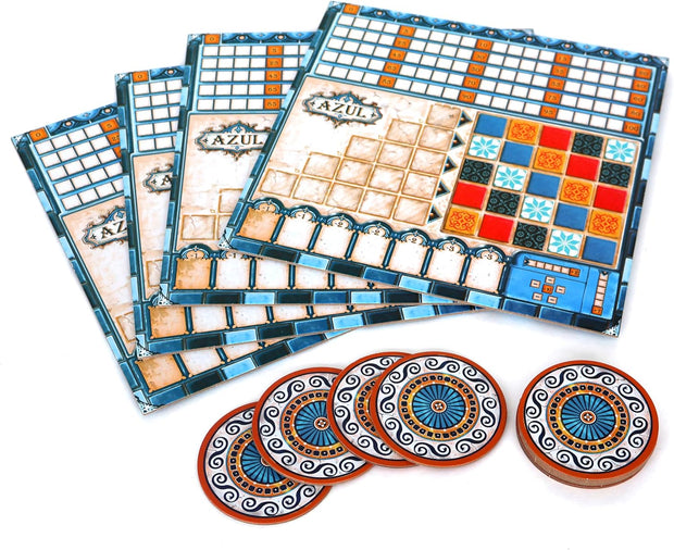 Asmodee | Azul | UNbox Now | Awarded Golden Ace | Board Game for Kids from 8 Years | French Version | Tile & Mosaic Strategy Game | 2 to 4 Players | 45min | Plan B Games