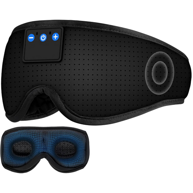 Sleep Headphones – Bluetooth 5.4 Eye Mask with HD Stereo for Side Sleepers